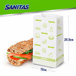 Sanitas Χάρτινες Σακούλες Τροφίμων Μεγάλες 12x25,5cm, 30τεμ