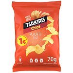 Tsakiris Chips Αλάτι 70gr ΠΤΛ 1€