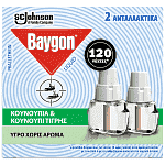 Baygon Υγρό Ανταλλακτικό 2x36ml 120 Νύχτες