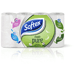 Softex Classic Pure Χαρτί Υγείας 2 Φύλλων 8αρι 0,496kg