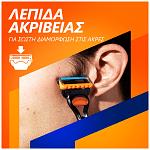 Gillette Fusion Ξυριστική Μηχανή με 5 Ανταλλακτικά & Βάση