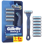 Gillete Sensor 3+ Comfort (Δωρό 8 Ανταλλακτικές Λαβές)