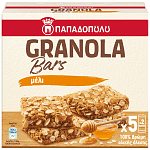 Παπαδοπούλου Granola Bars Μέλι 5x210gr