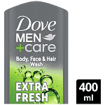 Dove Men Αφρόλουτρο Extra Fresh 400ml