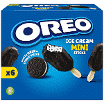 Oreo Παγωτό Mini Ξυλάκια Πολυσυσκευασία 6x50ml 219gr