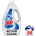Skip Υγρό Απορρυπαντικό Πλυντηρίου Active Clean 34μεζ 1,53lt