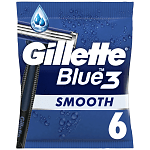 Gillette Blue III Smooth Ξυραφάκια Μιας Χρήσης 6τεμ