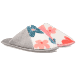 Vieri Γυναικεία Παντόφλα Βελουτέ Λουλούδια