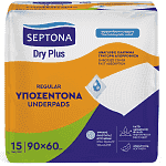 Septona Υποσέντονα Dry Plus Regular 90x60 15τεμ