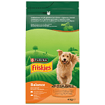 Friskies Balance Ξηρά Τροφή Για Ενήλικους Σκύλους Κοτόπουλο & Λαχανικά 4kg