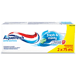 Aquafresh Fresh & Minty Οδοντόκρεμα 2x75ml