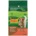 Friskies Ξηρά Τροφή Mini Menu Βοδινό 1,5kg
