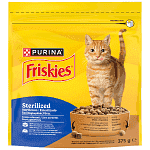 Friskies Ξηρά Τροφή Στειρωμένες Γάτες Γαλοπούλα Λαχανικά 375gr