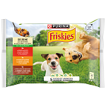 Friskies Adult Υγρή Τροφή Σκύλου Βοδινό Κοτόπουλο Αρνί 4x85gr