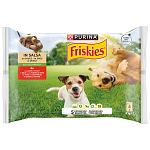 Friskies Adult Υγρή Τροφή Σκύλου Βοδινό Πατάτες 4x85gr