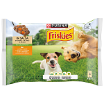 Friskies Υγρή Τροφή Σκύλου Κοτόπουλου Καρότο 4x85gr