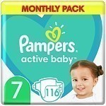 Pampers Active Baby Monthly Pack (116τεμ) Νο 7