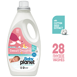 Planet Baby Απορρυπαντικό Πλυντήριο Ρούχων Υγρό Sweet Dreams 28μεζ 1,512lt