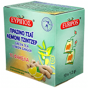 Εύριπος Πράσινο Τσάι Τζίντζερ 10 φακελάκια