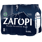 Ζαγόρι Φυσικό Μεταλλικό Νερό 12x500ml