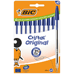 Bic Cristal Στυλό Med Box 10τεμ Blue