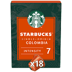 Starbucks Espresso Colombia Κάψουλες 18τεμ 94gr