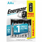 Energizer Μπαταρίες Max Plus AA BP6 (4+2 Δώρο)