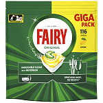 Fairy Ταμπλέτες Πλuντηρίου Πιάτων Λεμόνι Giga 116τεμ