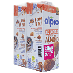 Alpro Ρόφημα Αμυγδάλου Ζωρίς Ζάχαρη Οικονομική Συσκευασία 2lt