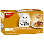 Gourmet Gold Σολομός & Τόνος 4x85gr