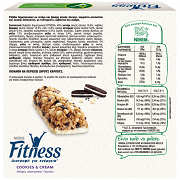 Nestle Fitness Bars Cookie & Cream 23,5gr 6+2 Δώρο