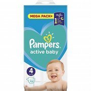 Pampers Πάνες Active Baby Mega Box (132τεμ) Νο4 (9-14kg)