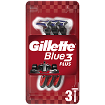 Gillette Blue 3 Plus RedΞυραφάκια Μιας Χρήσης 3τεμ