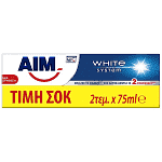 Aim Οδοντόκρεμα White System 2x75ml