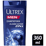 Ultrex Classic 2in1 Σαμπουαν Για Όλους Τους Τύπους Μαλλιών 360ml