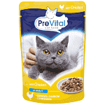 Prevital Υγρή Τροφή Γάτας Φακελάκια Mix 100gr 96τεμ