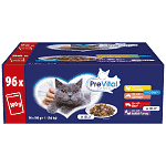 Prevital Υγρή Τροφή Γάτας Φακελάκια Mix 100gr 96τεμ
