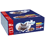 Prevital Υγρή Τροφή Γάτας Φακελάκια Mix 100gr 96τεμ