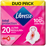 Libresse Σερβιέτες Ultra Regular Duo 20τεμ