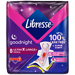 Libresse Σερβιέτες Ultra X-Large Goodnight 8τεμ.