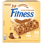 Nestle Fitness Μπάρες Δημητριακών Μπανάνα 6x23,5gr