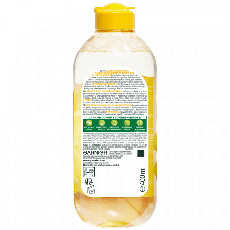 Garnier Vitamin C Νερό Ντεμακιγιάζ 400ml