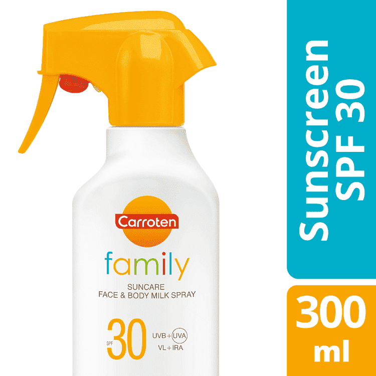 Carroten Αντηλιακό Γαλάκτωμα Spray FamilyTrigger SFP30 200ml