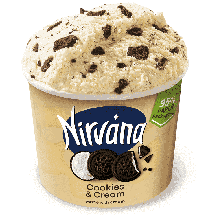 Nirvana Παγωτό Cookies & Cream 98gr 150ml