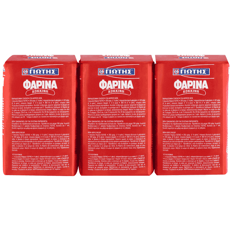 Γιώτης Φαρίνα Κόκκινη 500gr 3τεμ