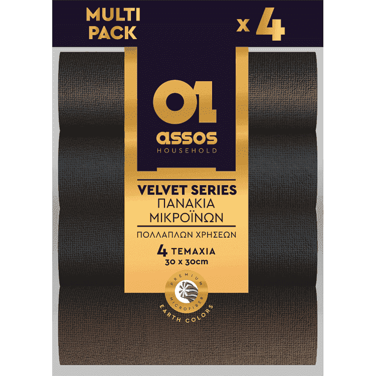 Assos Πανιά Μικροϊνών Velvet 4τεμ