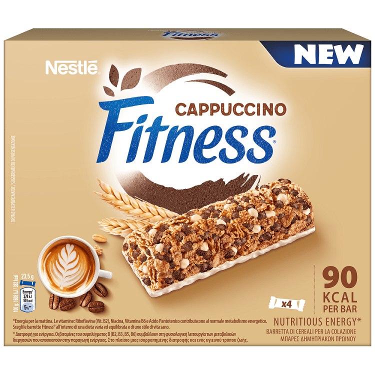 Nestle Fitness Bars Cappuccino Cerbr 4τεμ 23,5gr