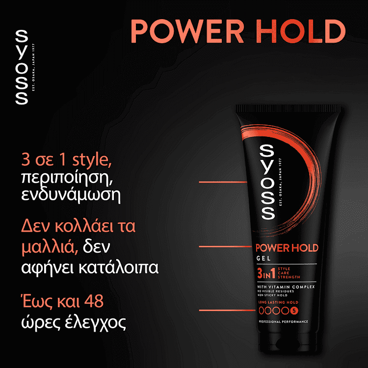 Syoss Gel Men Power Hold 250ml