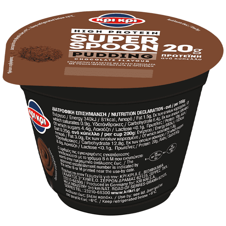 Κρι Κρι Super Spoon Pudding Σοκολάτα 200gr