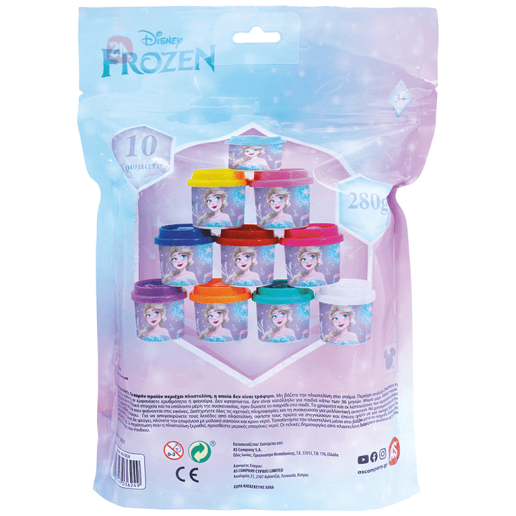 Frozen 10 Βαζάκια Πλαστελίνης